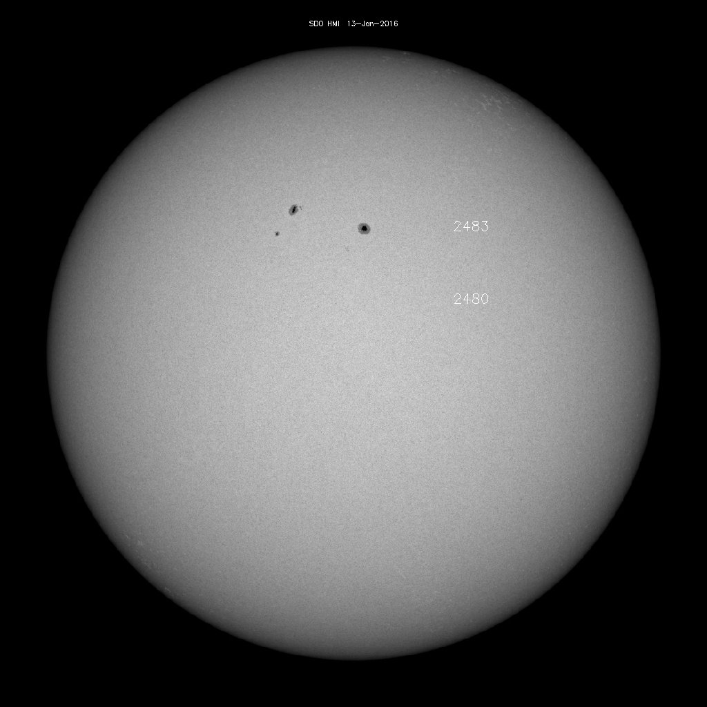 Sunspot regions