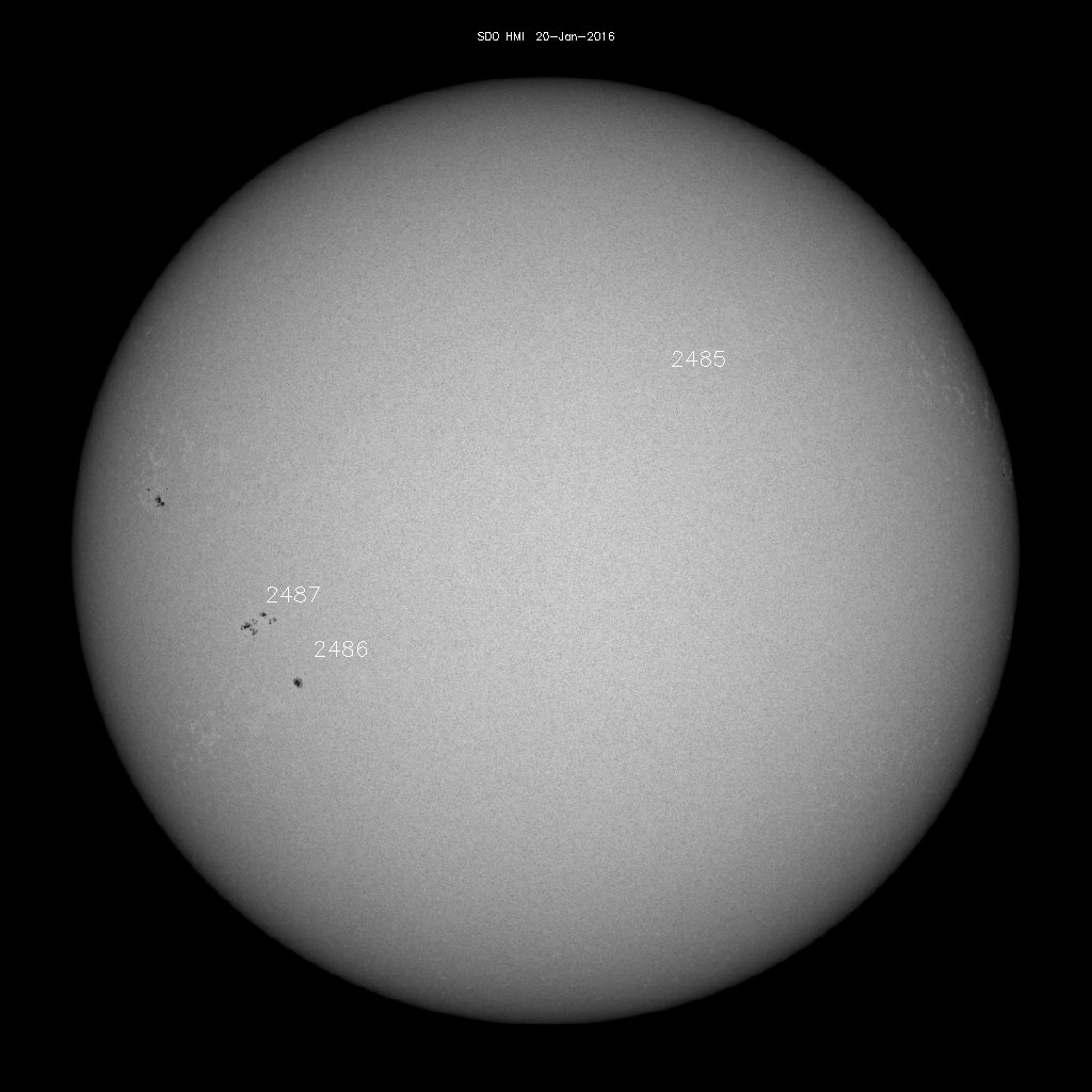 Sunspot regions