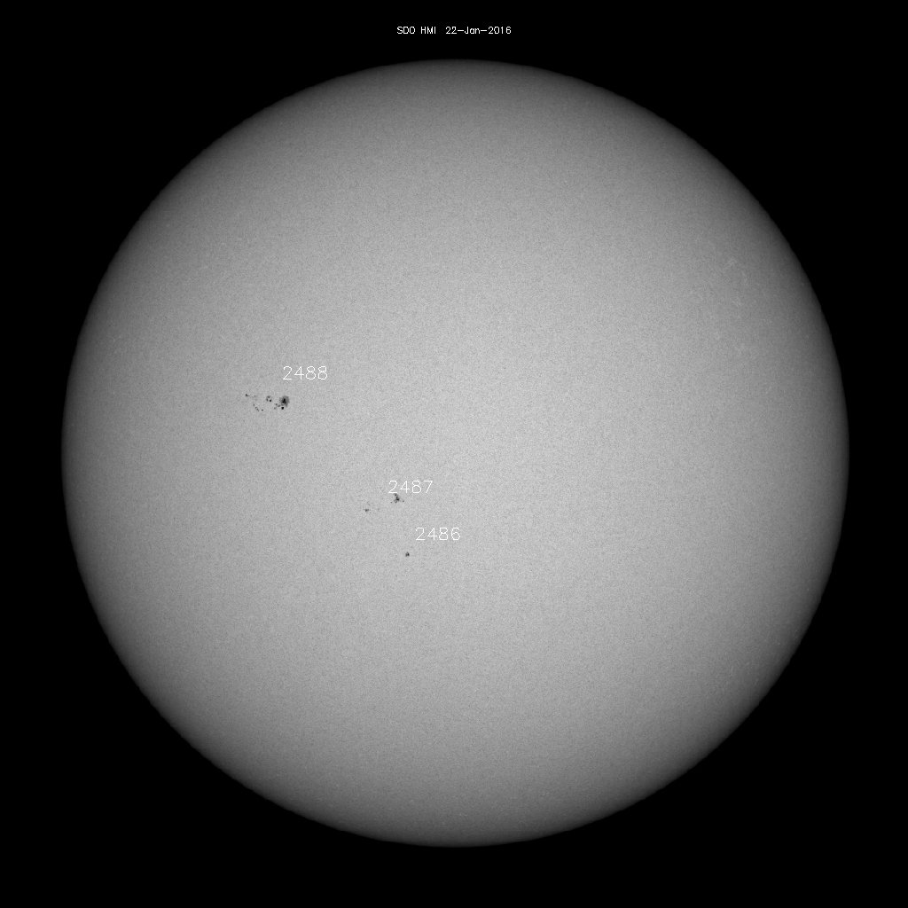 Sunspot regions