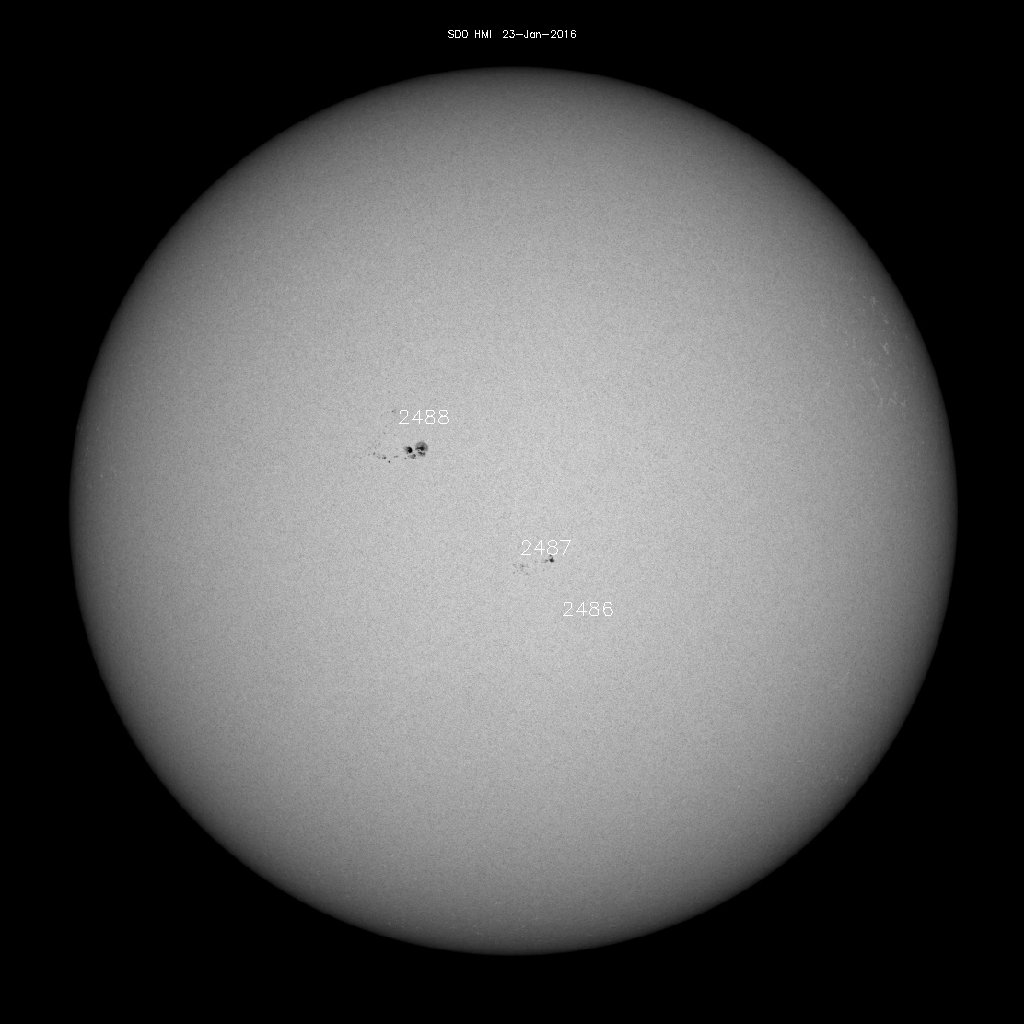 Sunspot regions