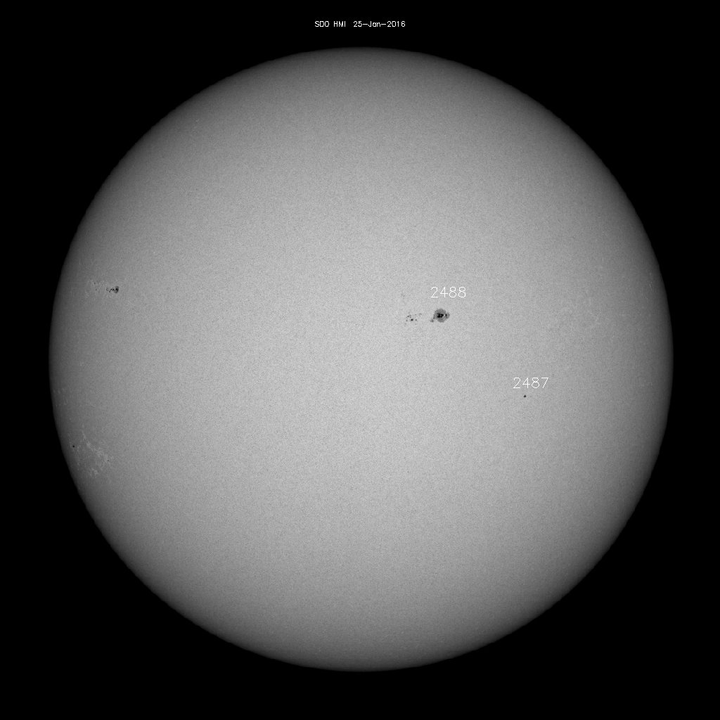 Sunspot regions