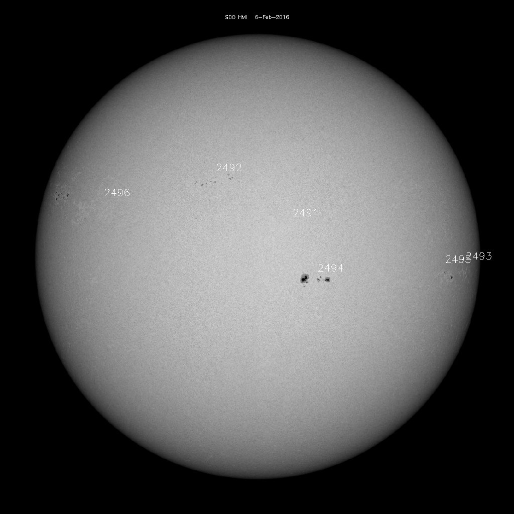 Sunspot regions