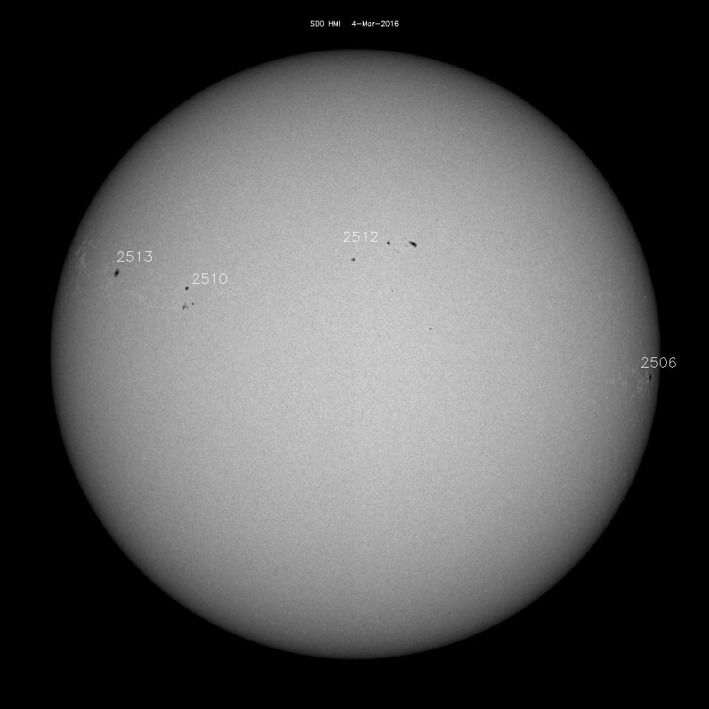 Sunspot regions