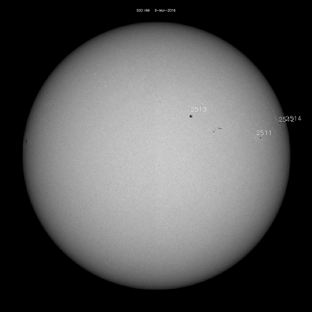 Sunspot regions