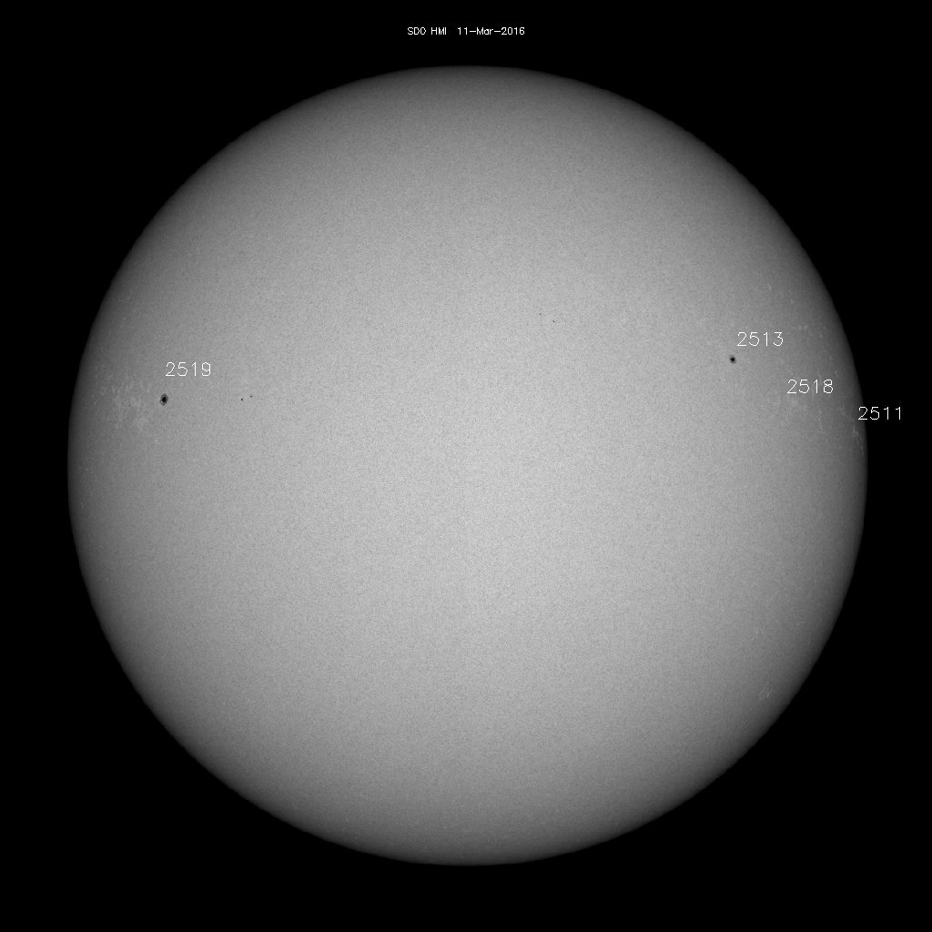 Sunspot regions