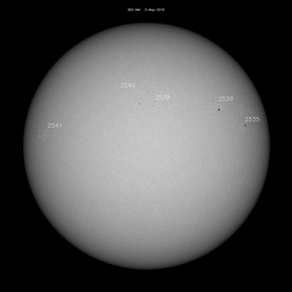 Sunspot regions