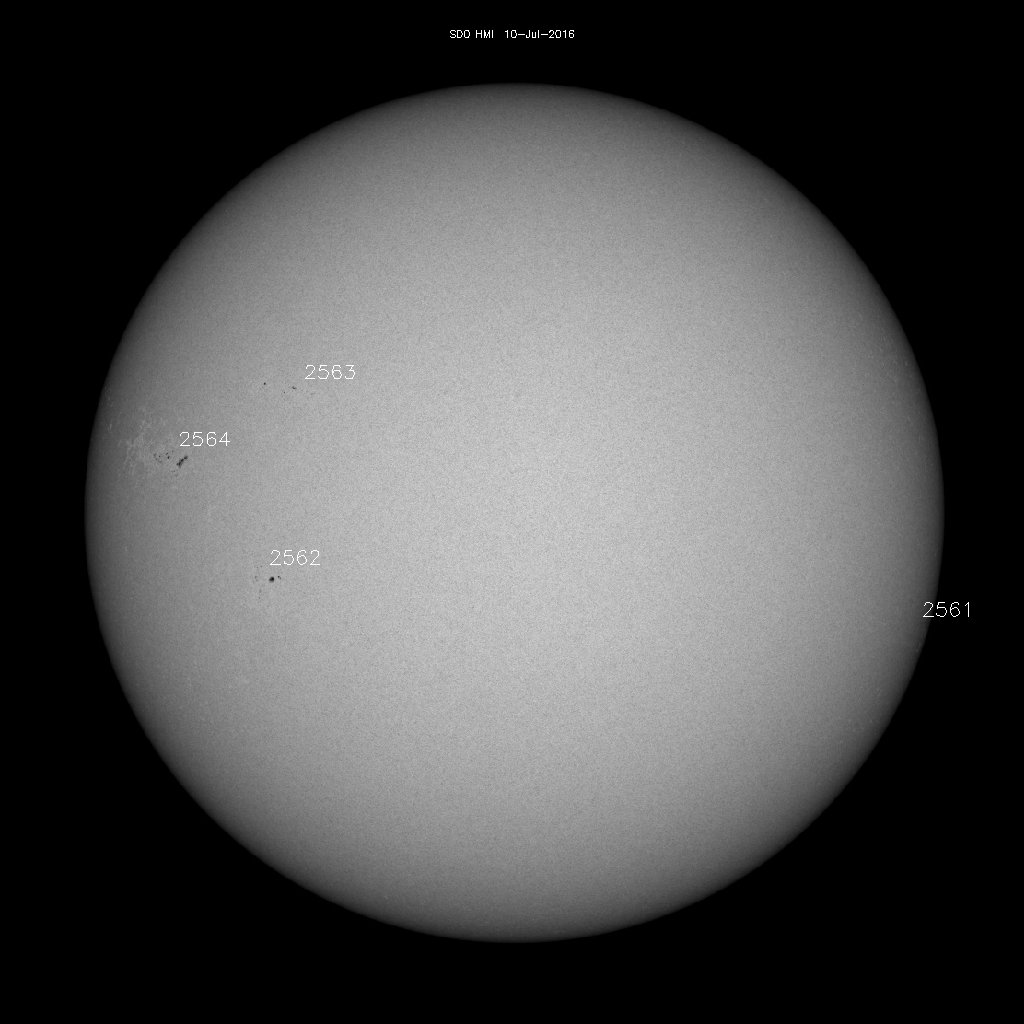 Sunspot regions