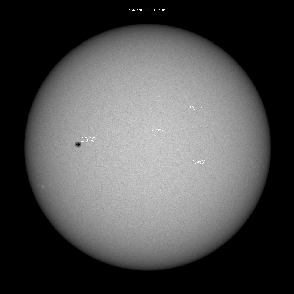 Sunspot regions