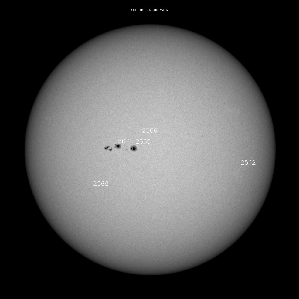 Sunspot regions