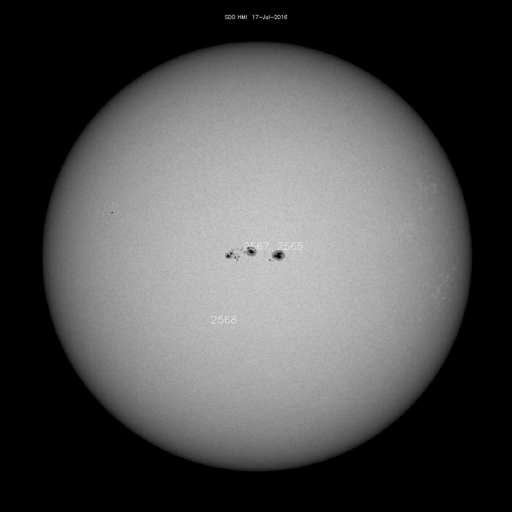 Sunspot regions