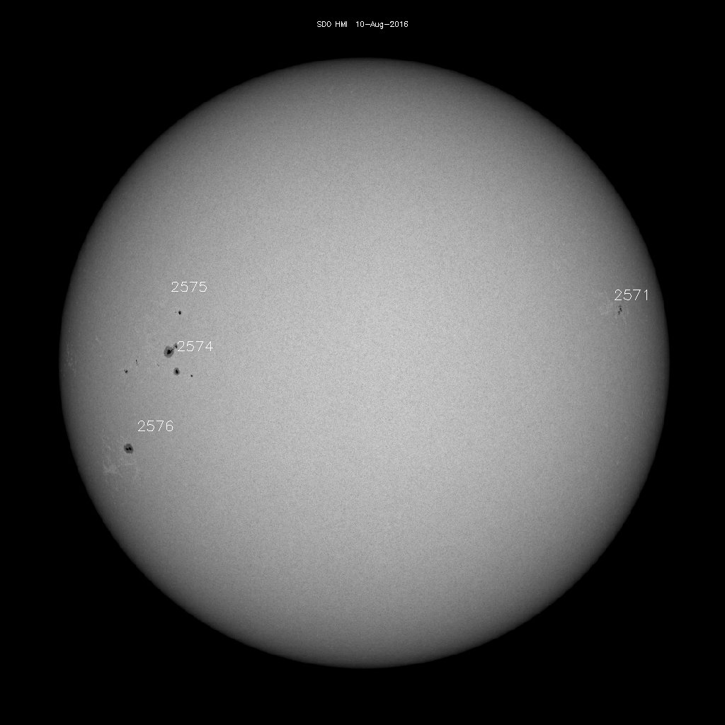 Sunspot regions