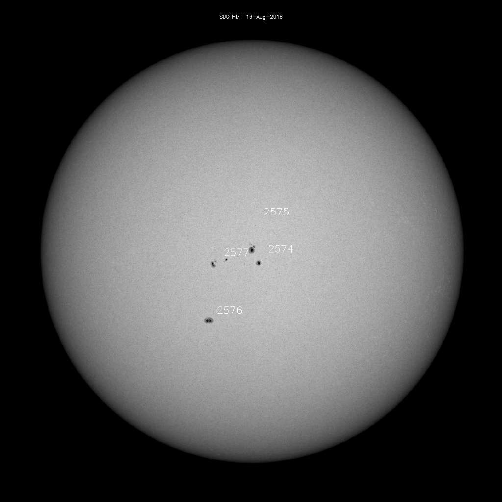 Sunspot regions