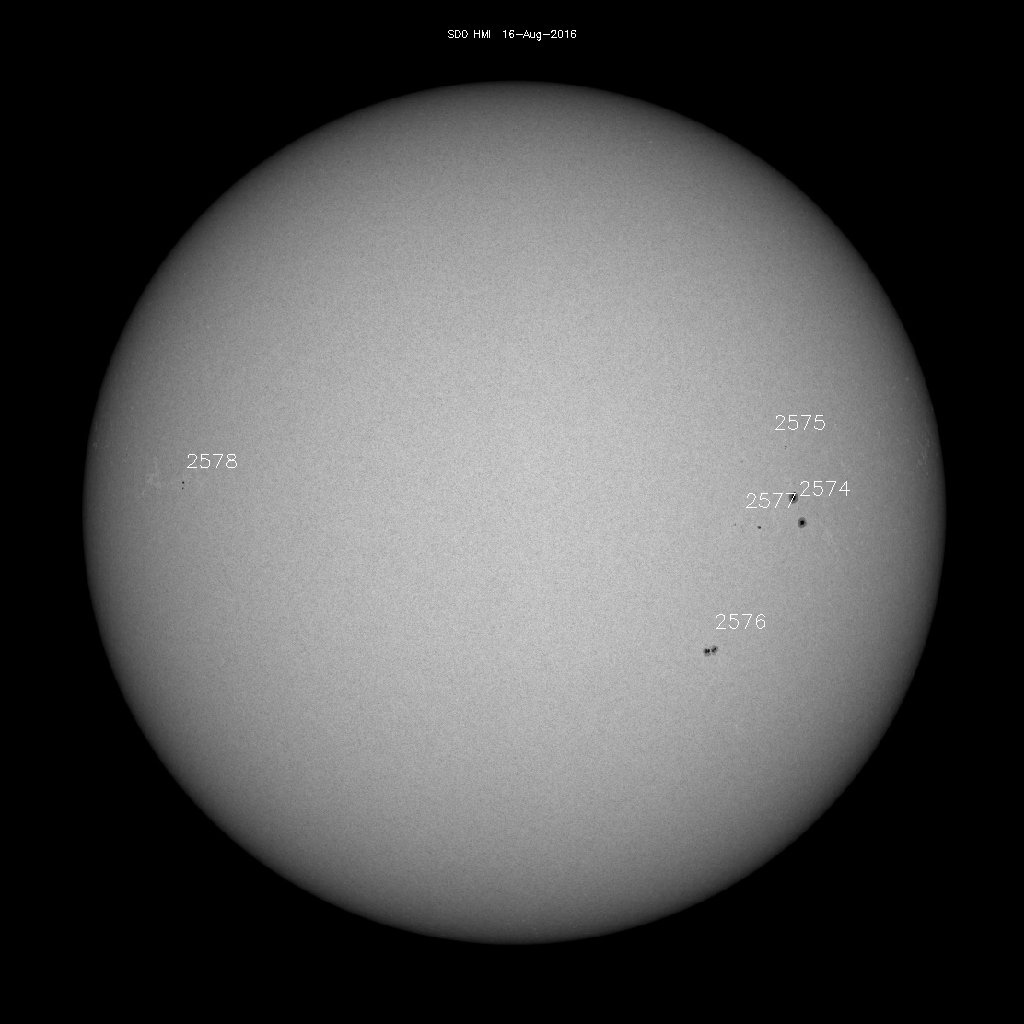 Sunspot regions