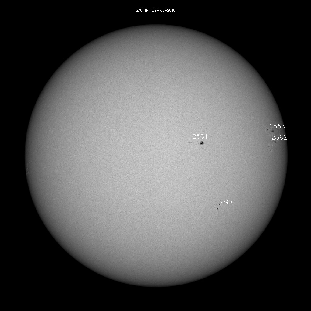 Sunspot regions