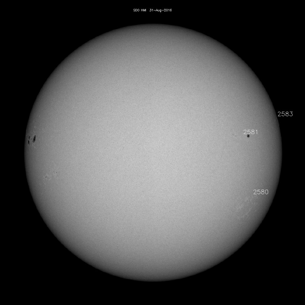 Sunspot regions