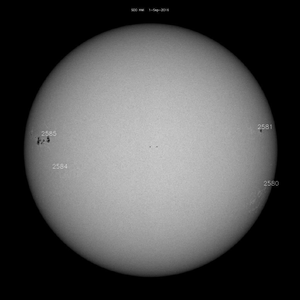 Sunspot regions