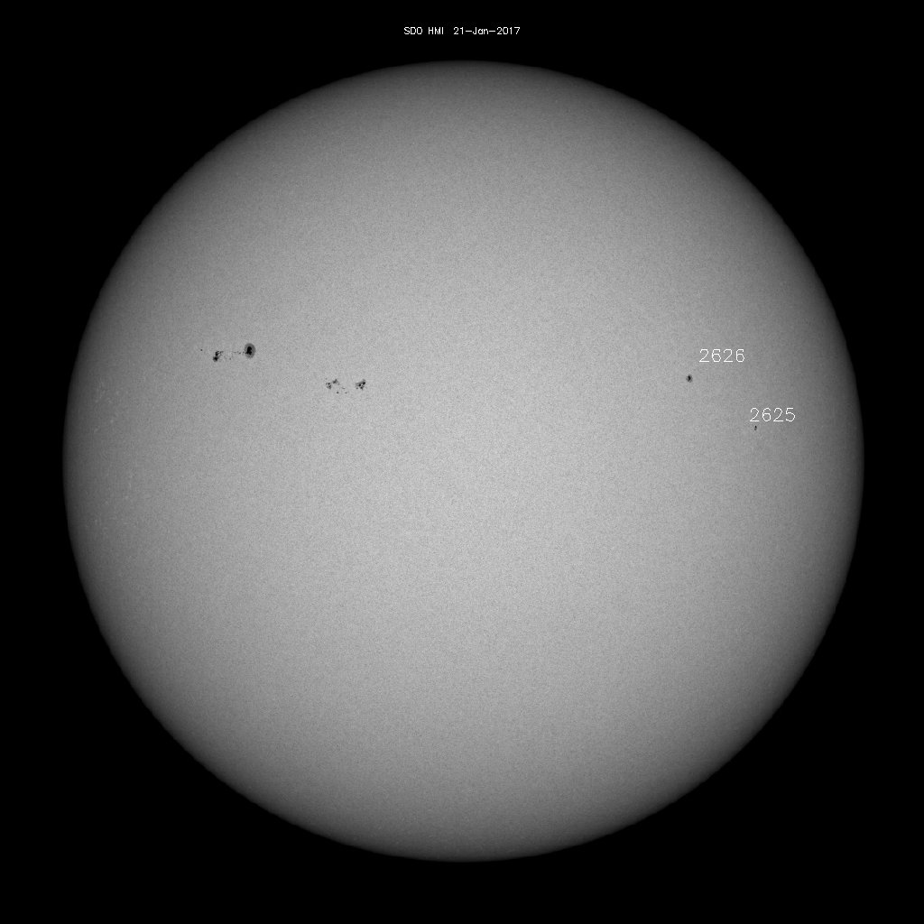 Sunspot regions