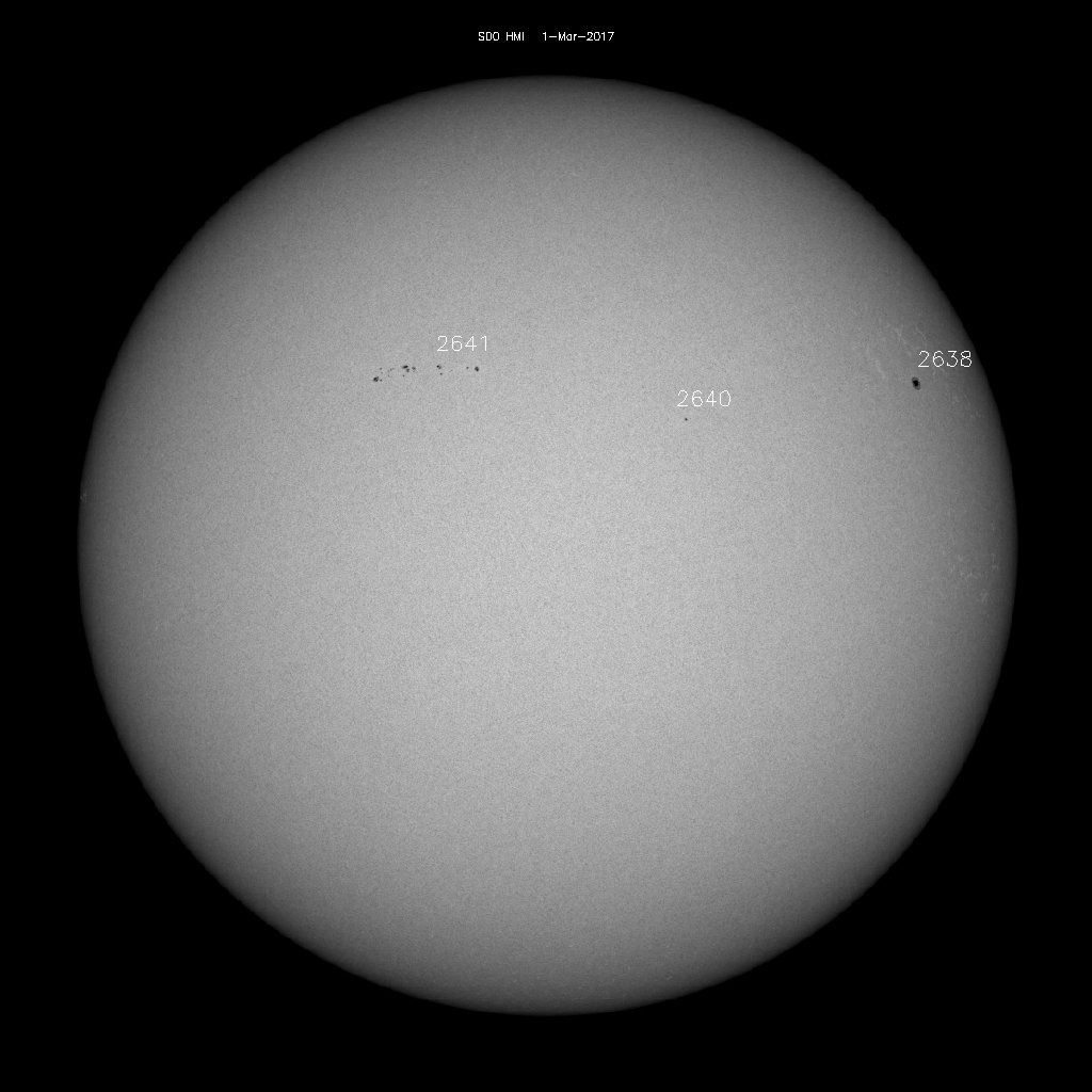 Sunspot regions