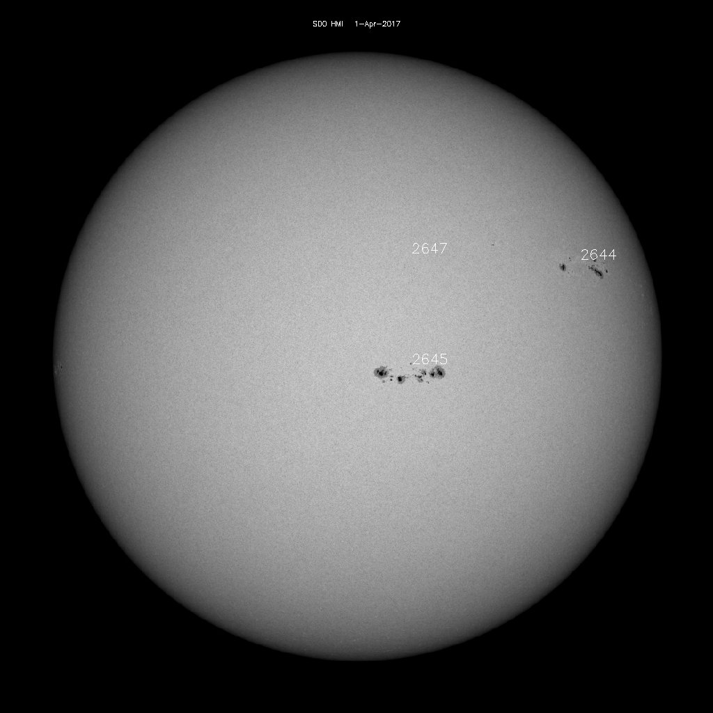 Sunspot regions