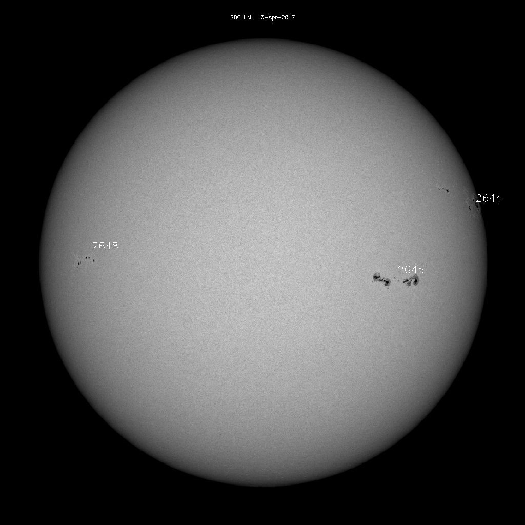 Sunspot regions