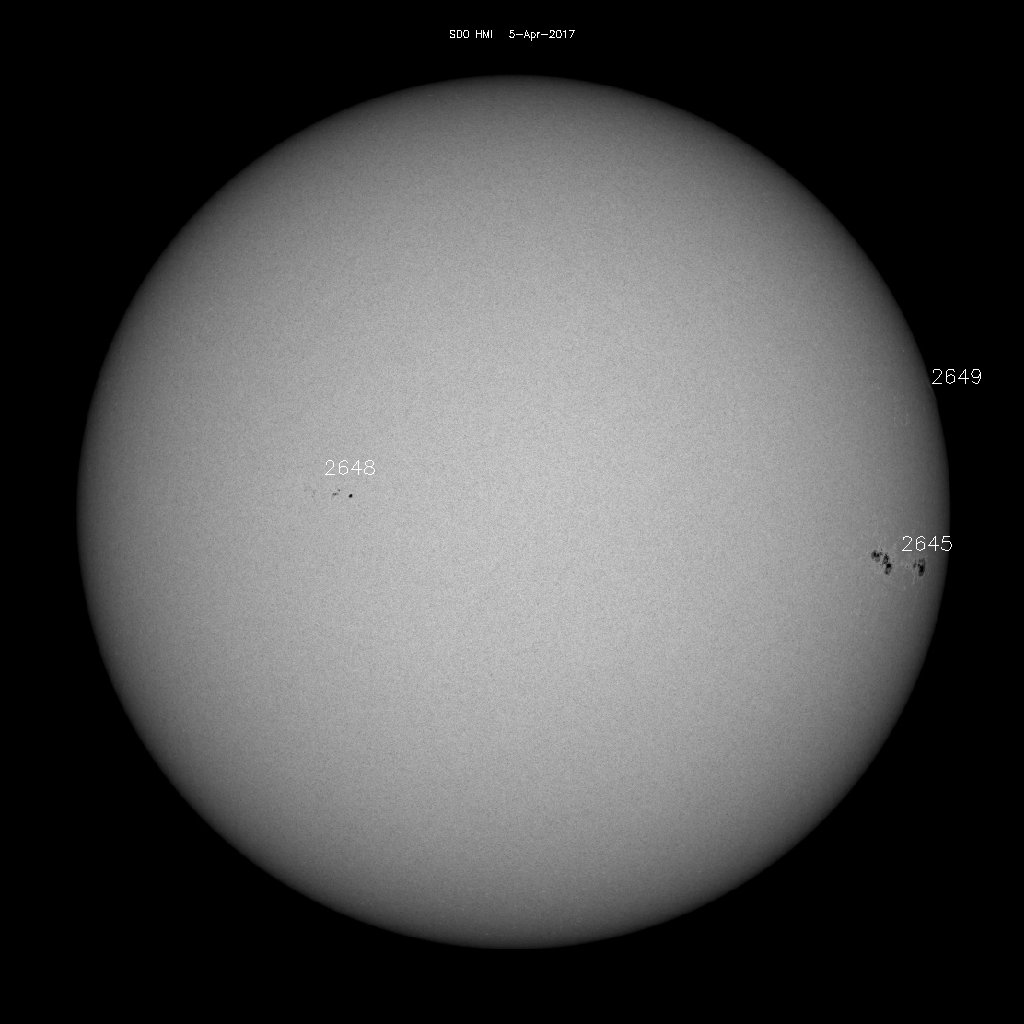 Sunspot regions