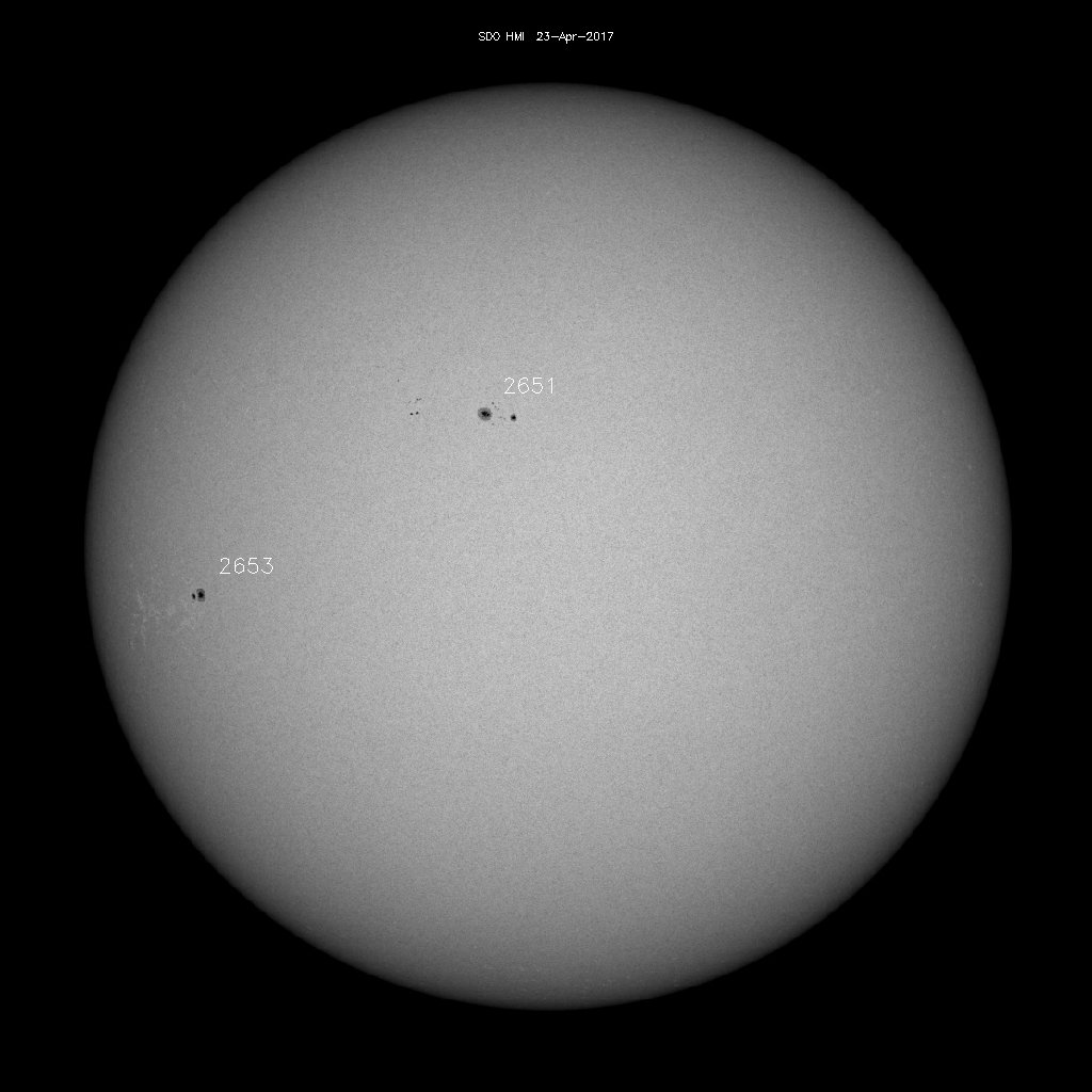 Sunspot regions