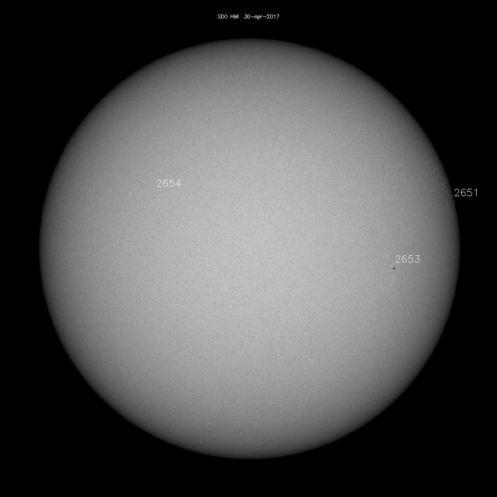 Sunspot regions