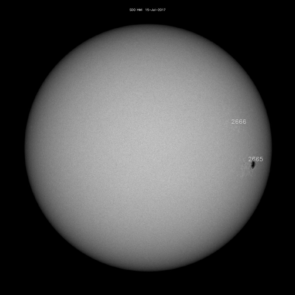 Sunspot regions