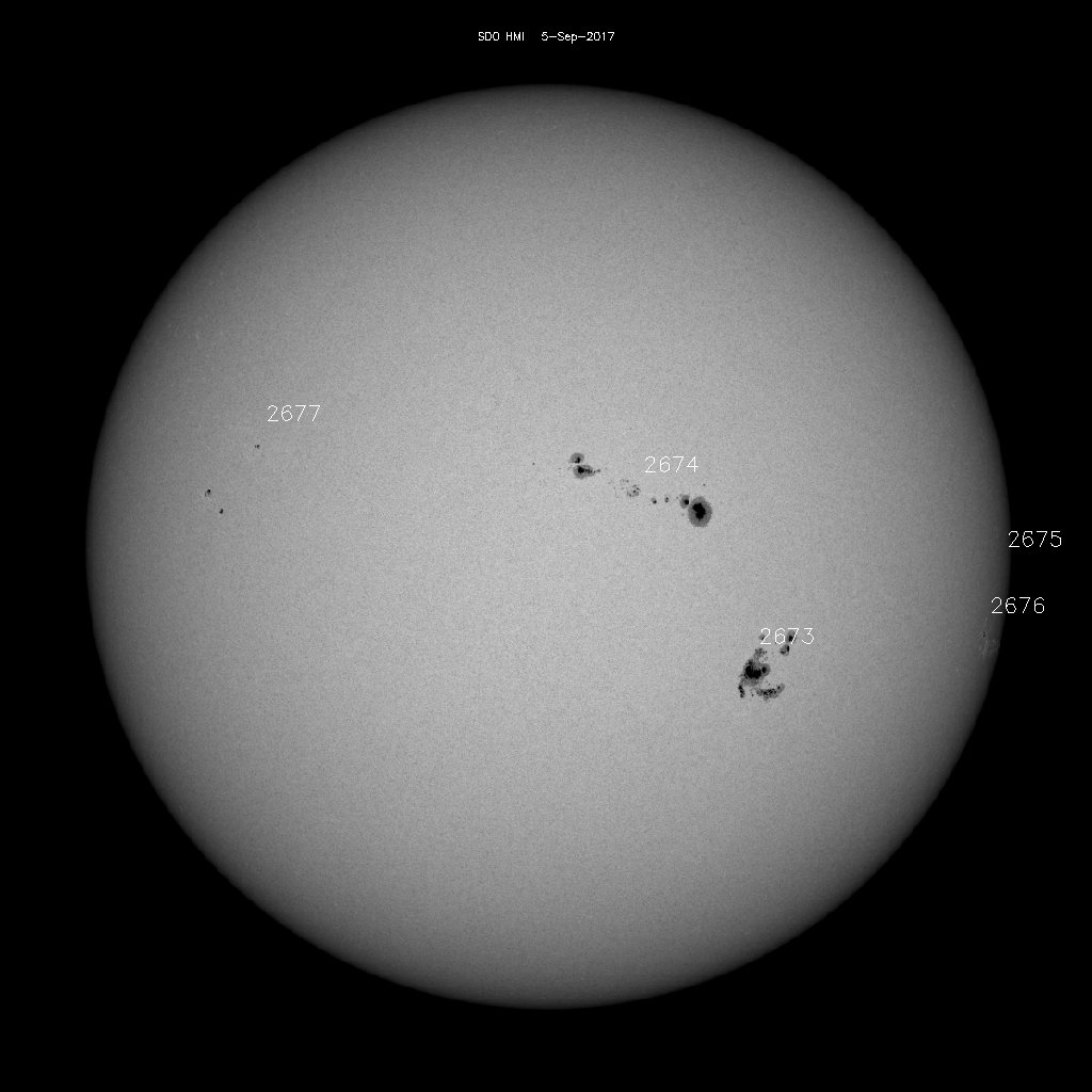 Sunspot regions