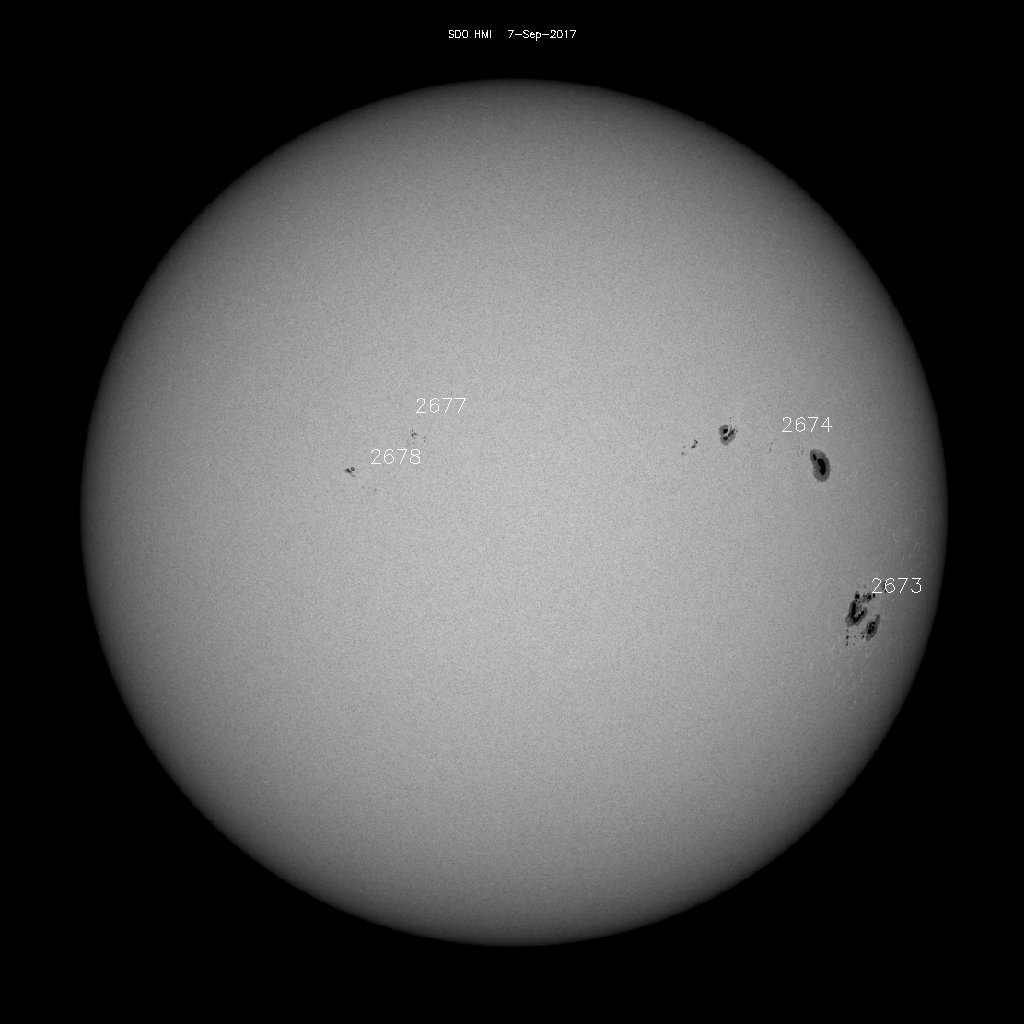 Sunspot regions