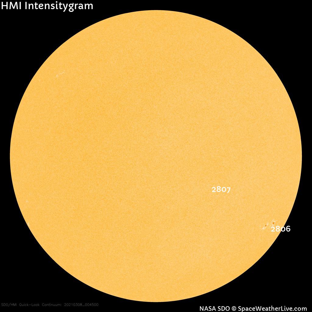 Sunspot regions