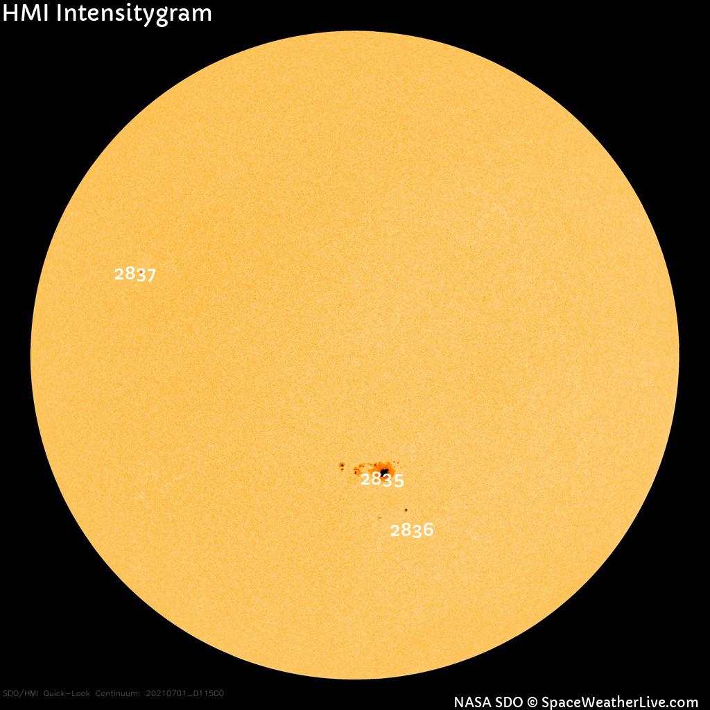 Sunspot regions