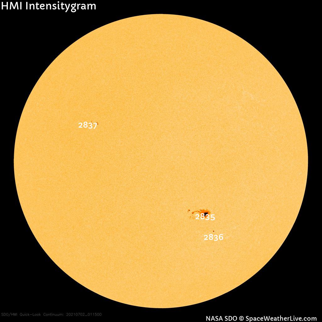 Sunspot regions