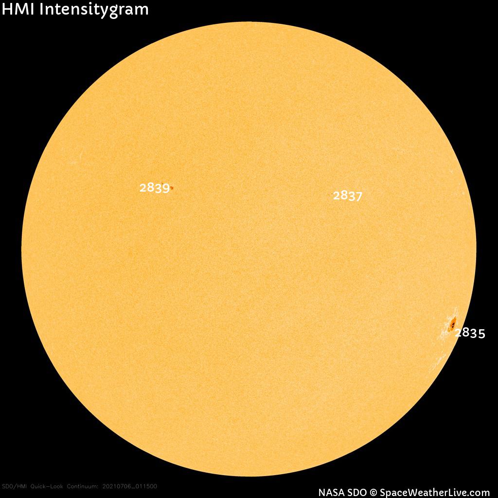 Sunspot regions