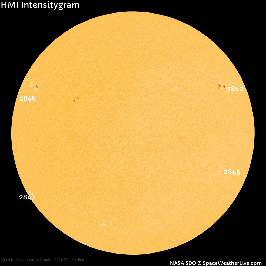 Sunspot regions