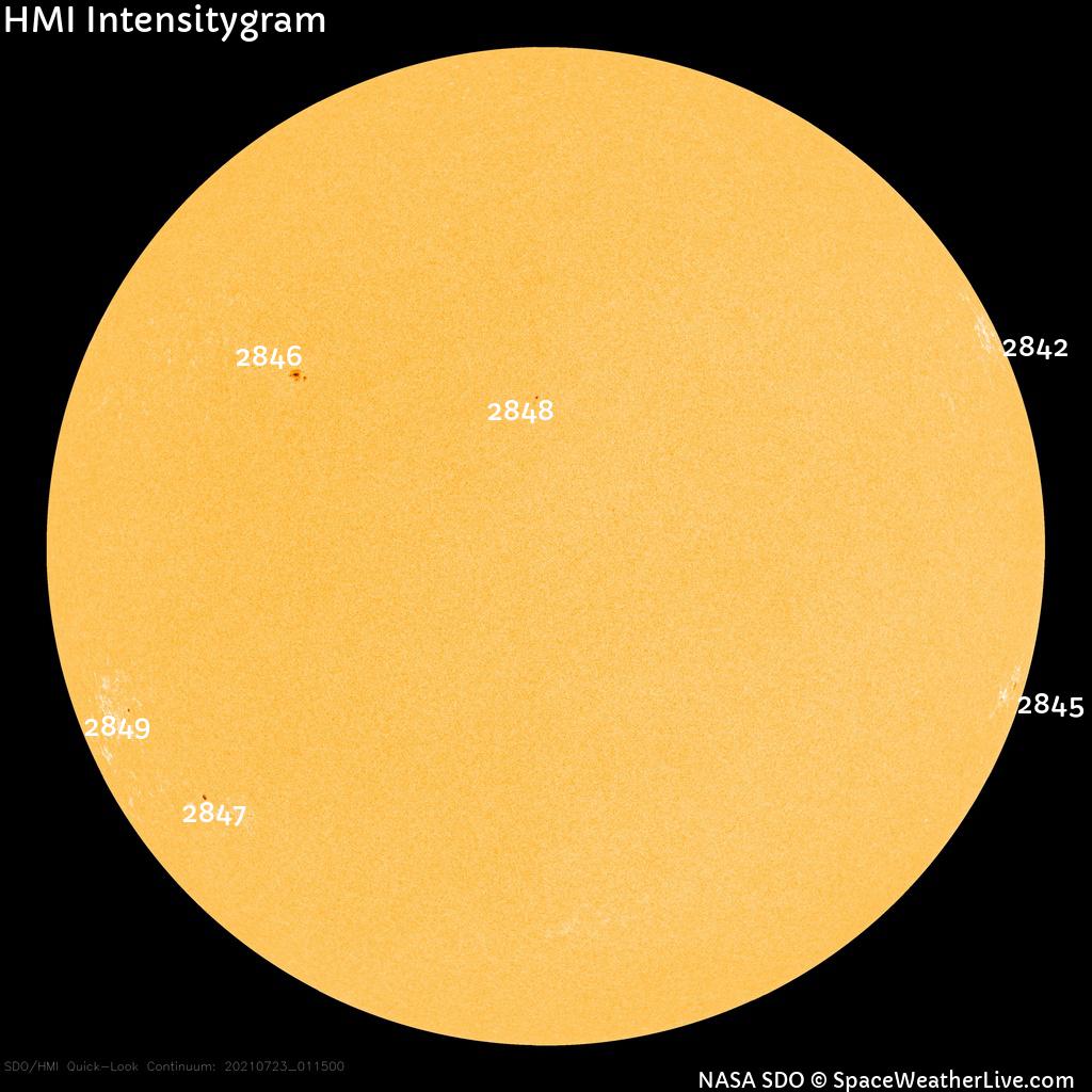 Sunspot regions