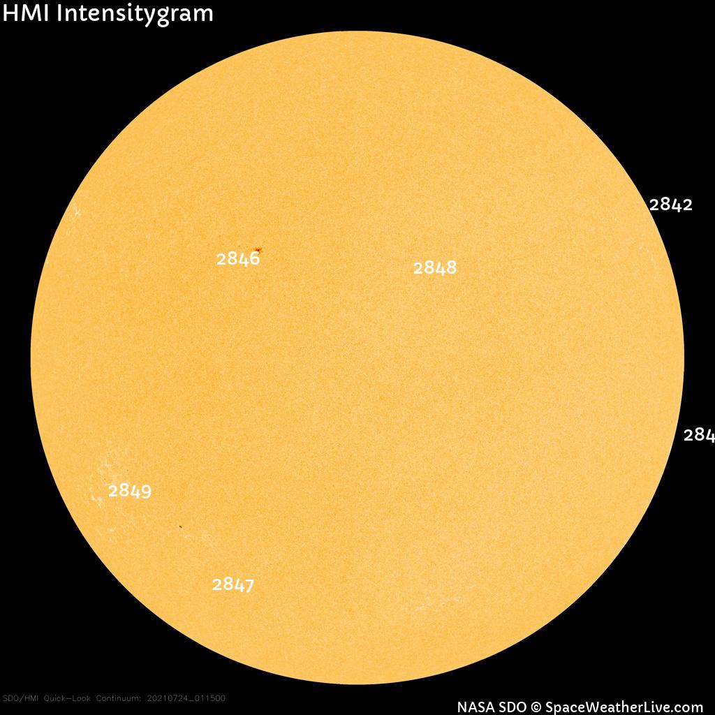 Sunspot regions