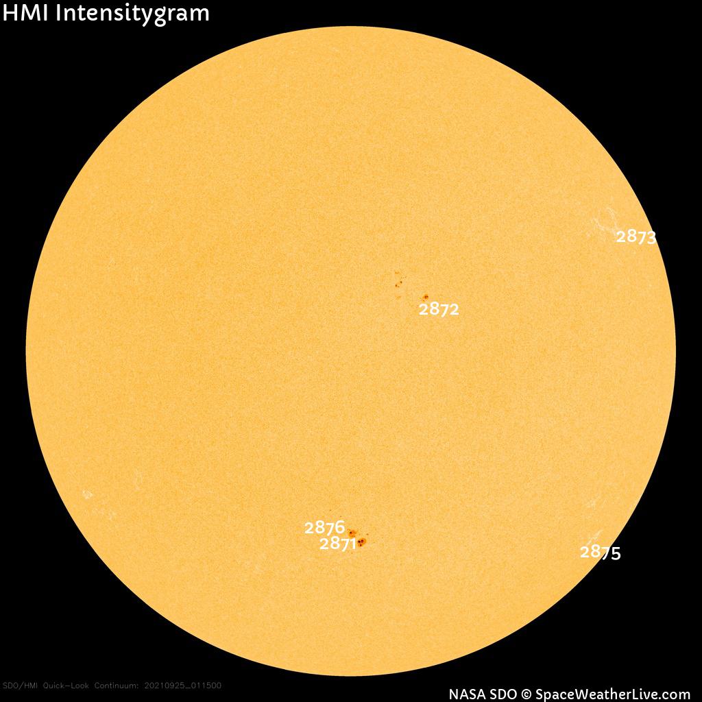 Sunspot regions