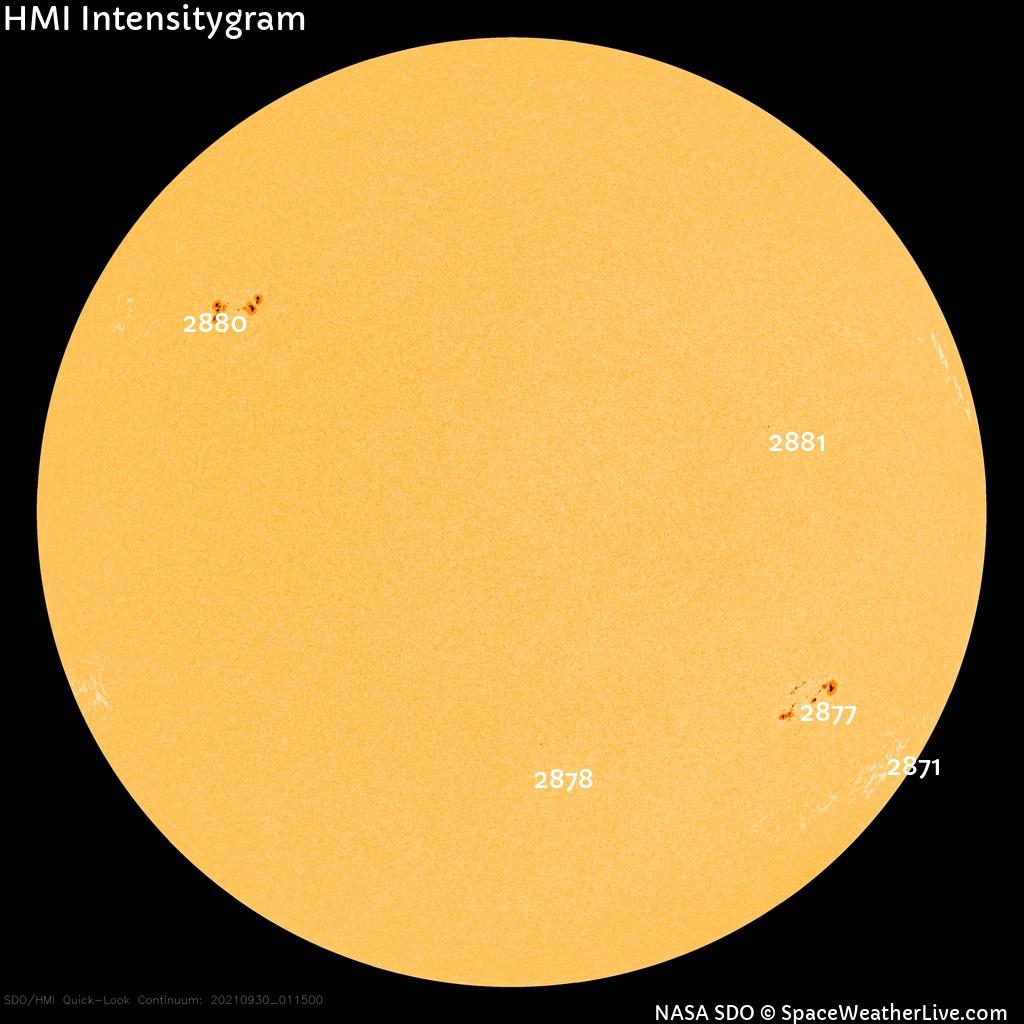 Sunspot regions