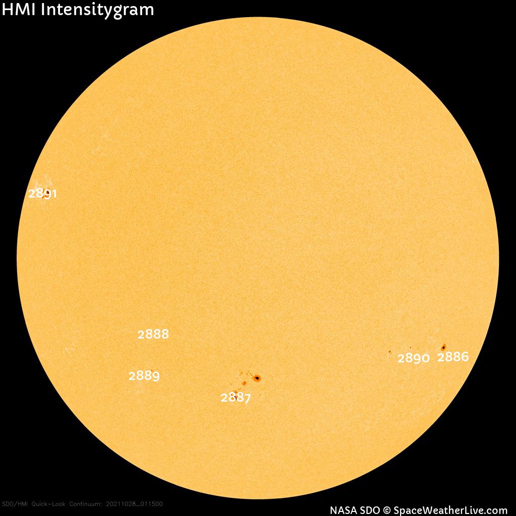 Sunspot regions