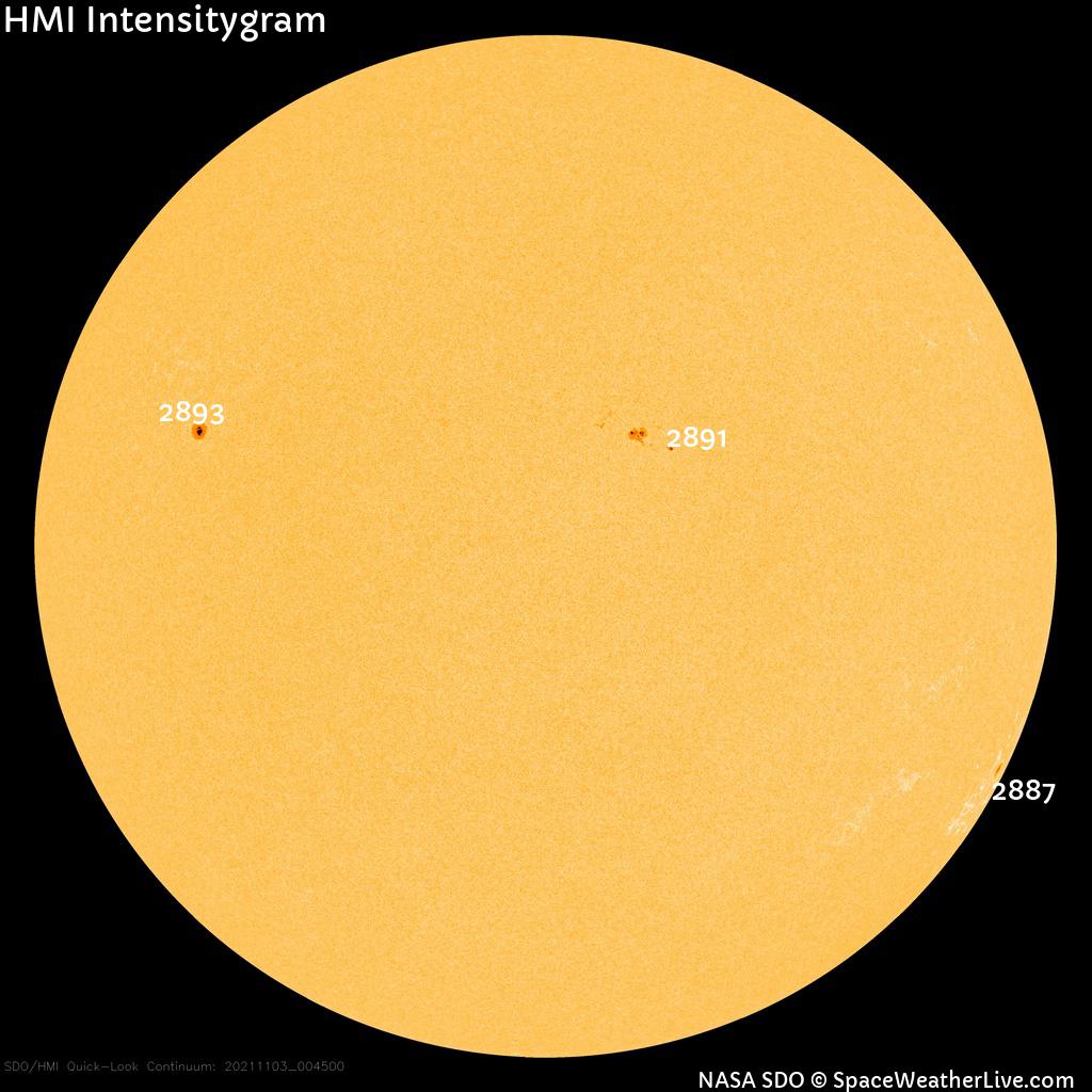 Sunspot regions