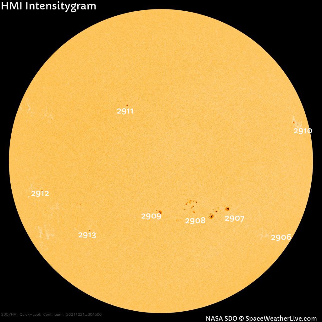 Sunspot regions