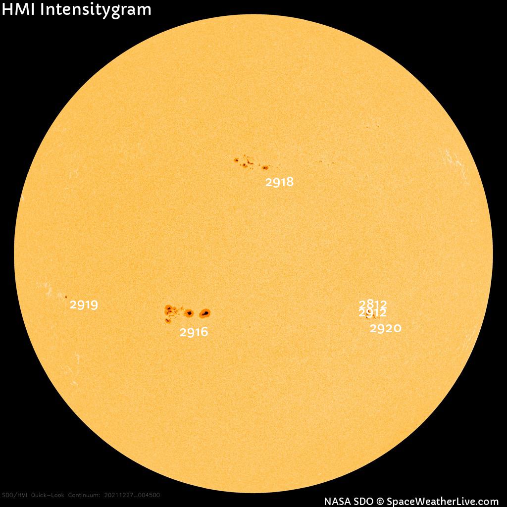 Sunspot regions