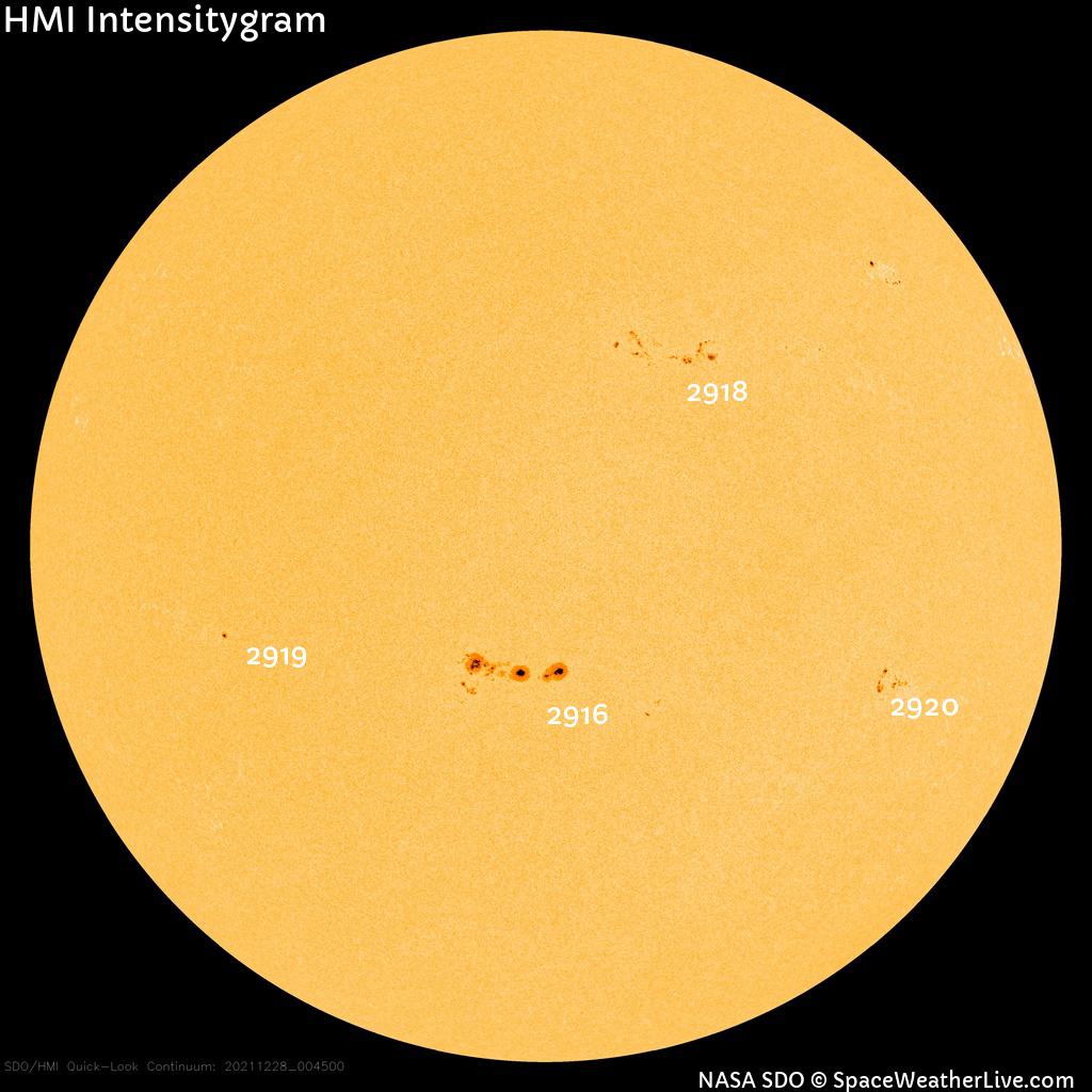 Sunspot regions