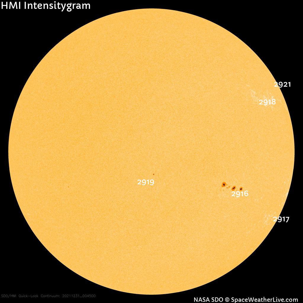 Sunspot regions