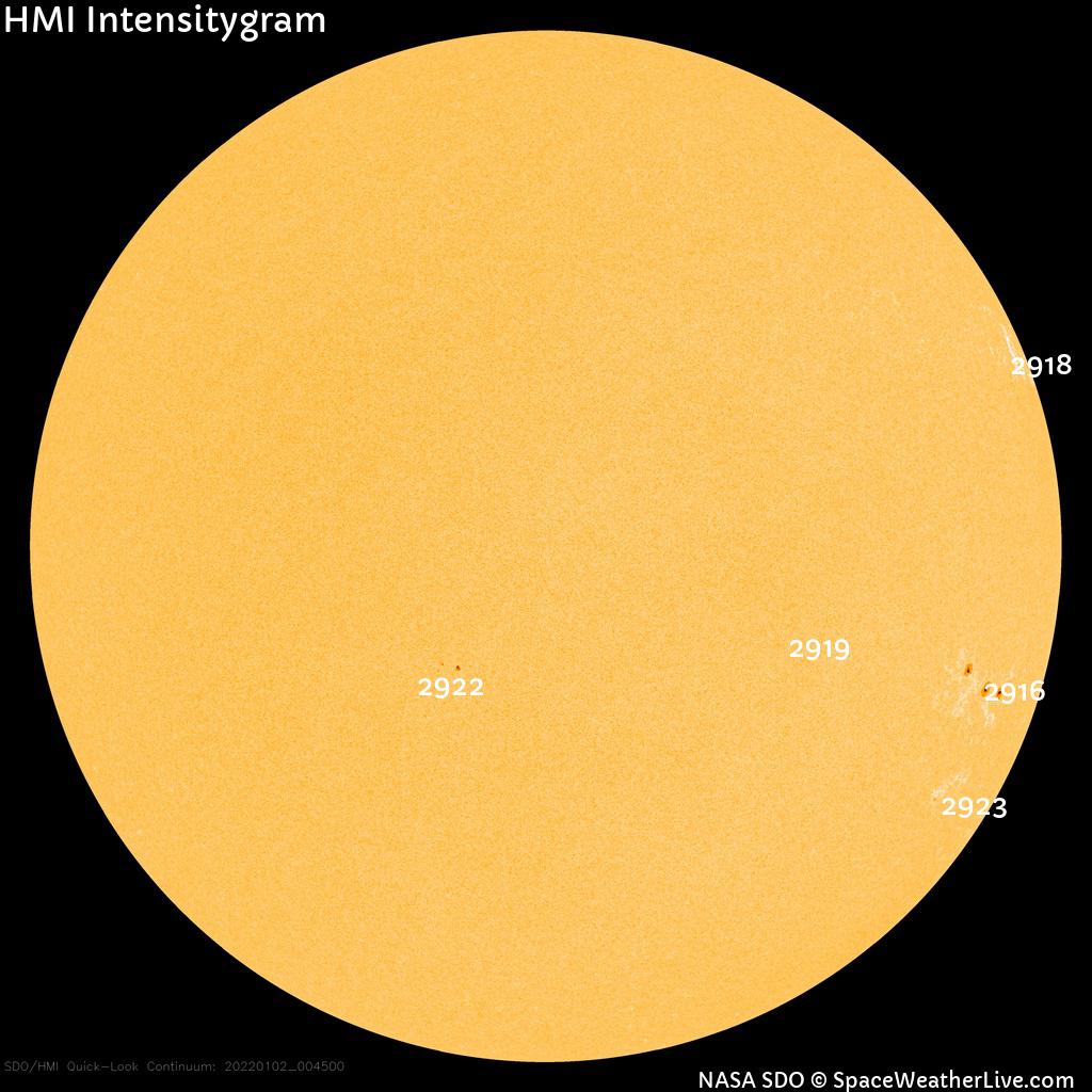 Sunspot regions