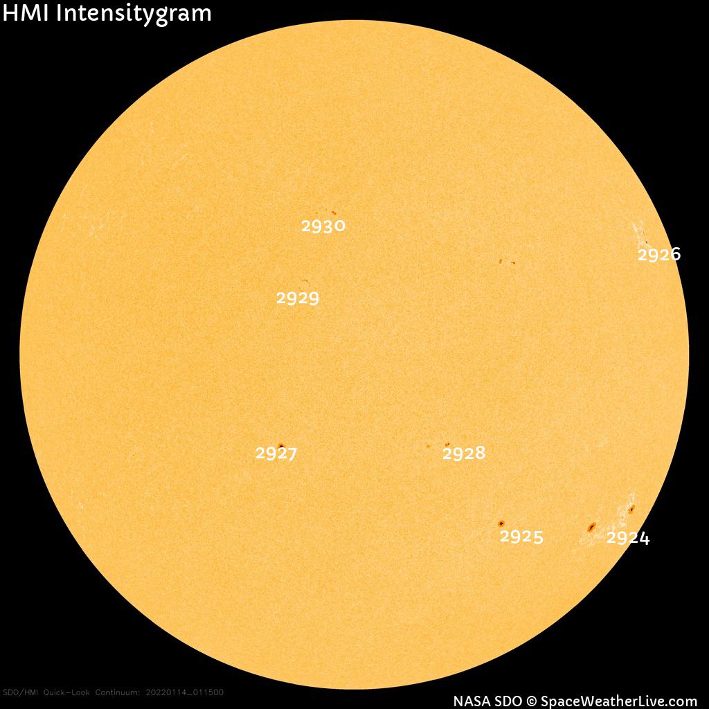 Sunspot regions