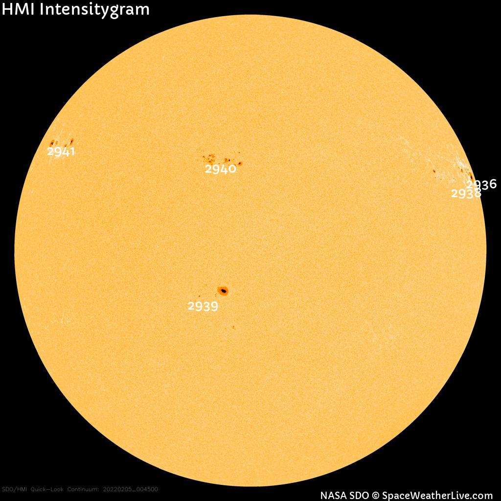 Sunspot regions