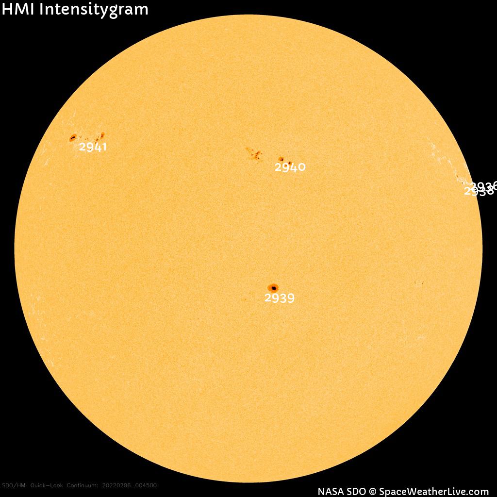 Sunspot regions