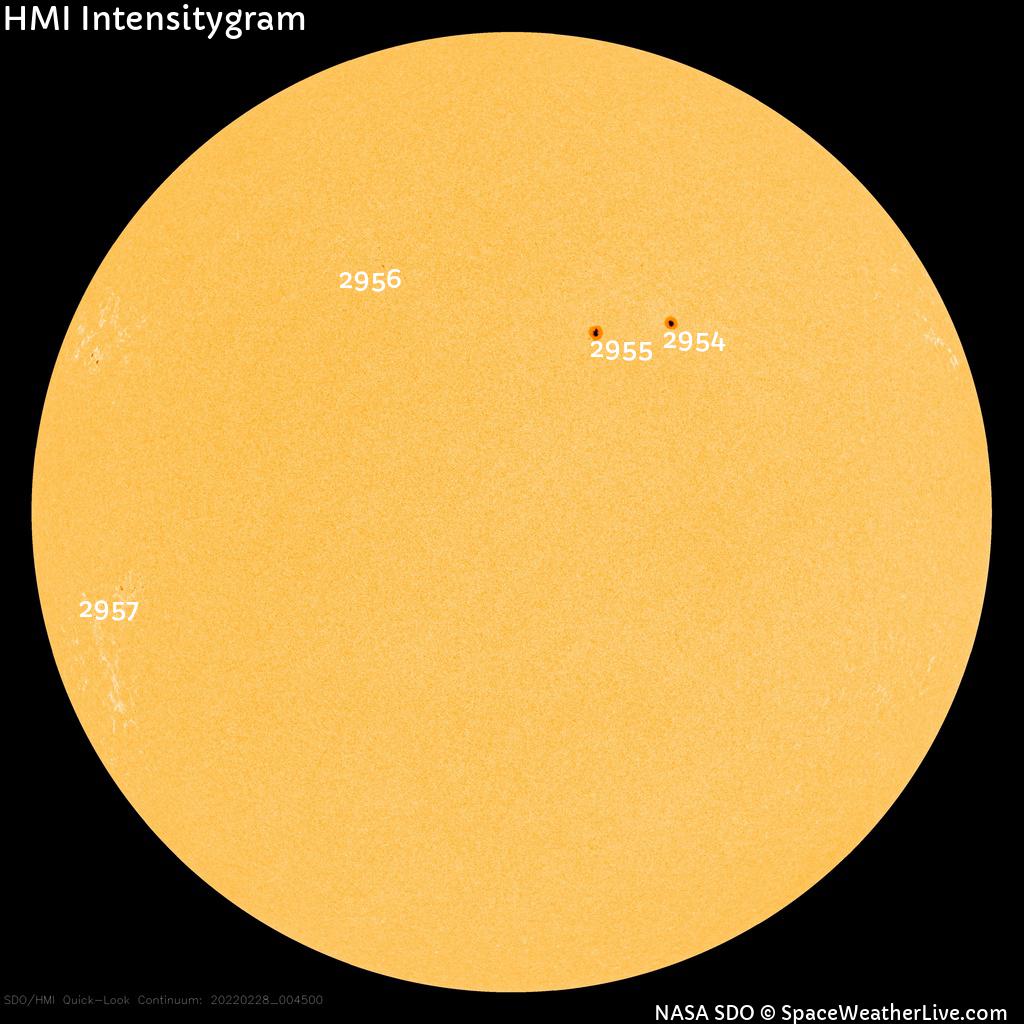 Sunspot regions